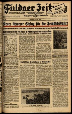 Ausgabe vom Freitag, den 17. Juli 1942.