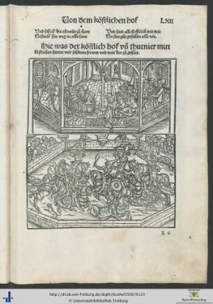 Hie was der köstlich hof und thurnier mitt köstlichen herren und schönen frowen und was dar zuo gehört