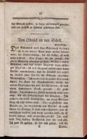 Von Olbrück an von Schell.