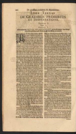 Liber Tertius. De Gradibus Prohibitis Et Dispensatione.