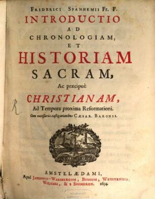 Introductio ad chronologiam sacram
