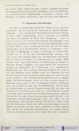 XII. Allgemeinere Betrachtungen