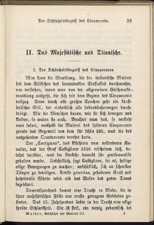 5. Der Schönheitsbegriff des Cinquecento.