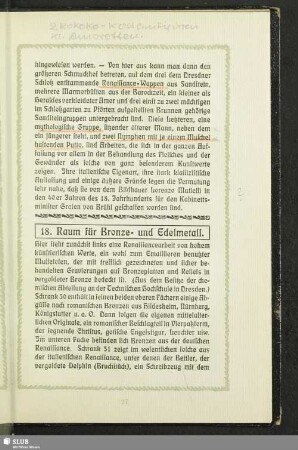 18. Raum für Bronze und Edelmetall