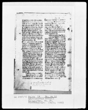 Lectionarium officii —