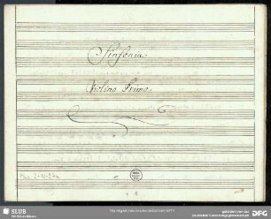 Symphonies - Mus.2-N-9,7a : orch - G