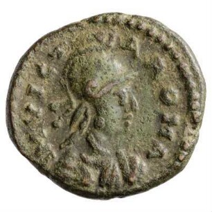 Münze, 40 Nummi (Follis), 522 - 534 n. Chr.