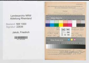 Entnazifizierung Friedrich Jakob, geb. 02.06.1897 (Reg.Rat)