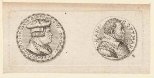 Medaille auf Georg Hartmann und zweite Medaille auf Hans Hoffmann
