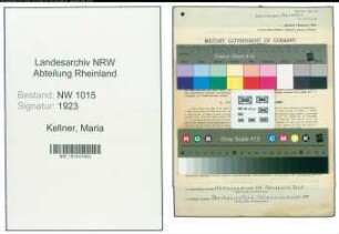 Entnazifizierung Maria Kellner , geb. 22.08.1885 (Konrektorin)