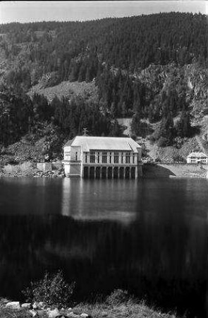 Vogesen: Schwarzer See, Lac Noire, Schwarzer See mit Kraftwerk