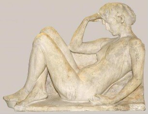 Liegende junge Frau