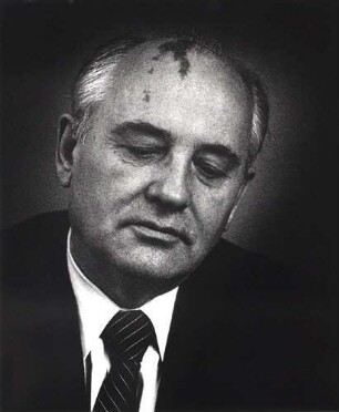 Michail Gorbatschow (geb. 1931; russischer Politiker, Parteisekretär und Staatsmann). Moskau, 1991