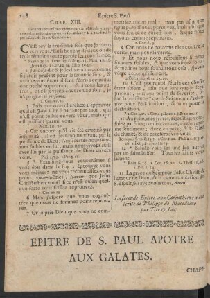Epitre De S. Paul Apotre Aux Galates