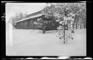 Blockhaus im Schnee