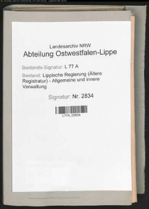 Grundstücksverkäufe in der Vogtei (sp. Amt) Lage und Heiden (Landkatasterkommissionssachen), Bd. 10