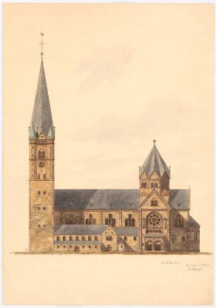 Sankt Nikolaus, Ankum: Seitenansicht 1:200