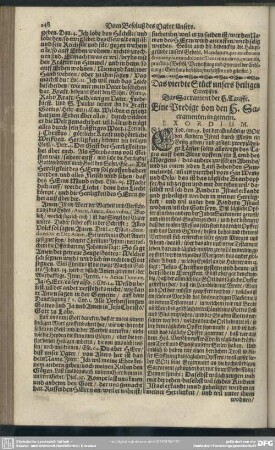 Das vierdte Stück unsers heiligen Catechismi. Das Sacrament der H. Tauffe