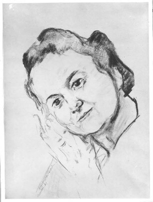 Frauenporträt : Frauenporträt. Zeichnung (1942; E. Richter)