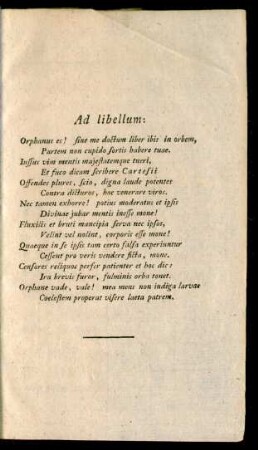 Ad libellum: