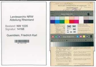 Entnazifizierung Friedrich Karl Guemblein , geb. 13.09.1905 (Lehrer)