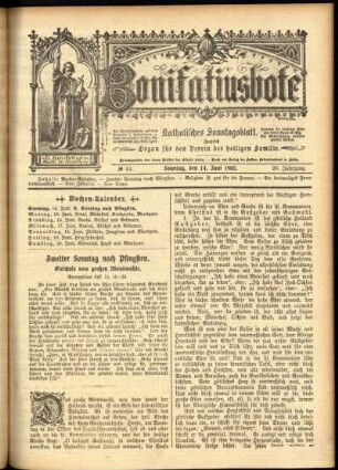 Ausgabe vom Sonntag, den 14. Juni 1903.