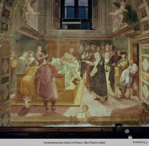 Katharinenzyklus : Die heilige Katharina heilt Matteo Cenni von der Pest
