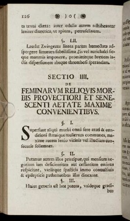 Sectio IIII.