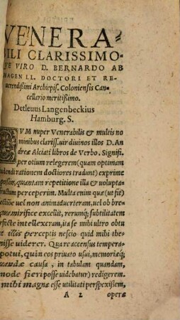 Dispositio In Libros Pandectarvm Ex Praelectionibvs D. Ioachimi Hopperi Phrisii, Iureconsulti Clariss. obseruata & collecta : Adiecimvs Detlevi Langenbekii Hamburg. Tabulas in Alciatum de Verb. signif. Et eiusdem Explicat: in leges duas difficillimas