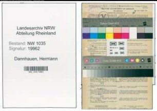 Entnazifizierung Hermann Dannhauen , geb. 27.09.1896 (Kaufmaennischer Angestellter)