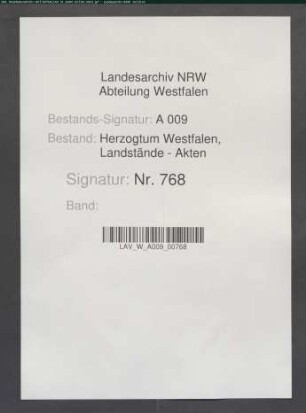 Schreiben des Caspar Andreas Honcamp betr. den Prozeß Landstände ./. seine verstorbene Mutter