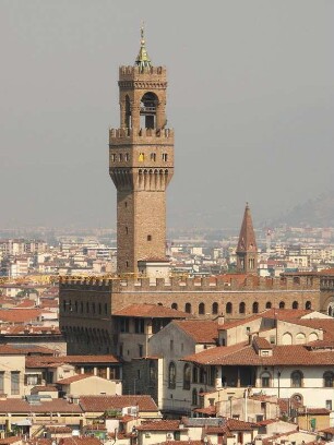 Turm des Palazzo Vecchio, Blick von der Piazzale Michelangelo