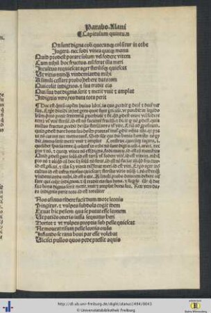 Capitulum quintum.