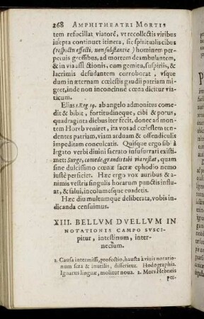 XIII. Bellum Duellum In Notationis Campo Suscipitur, intestinum, internecium.