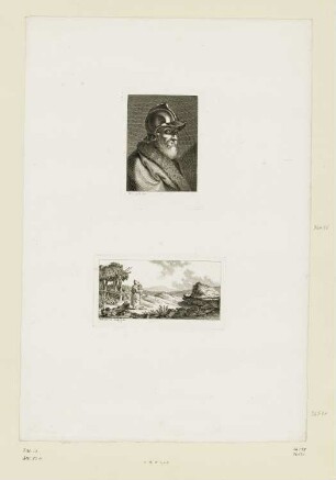 Mann mit Helm, aus: "Varietés de gravures"