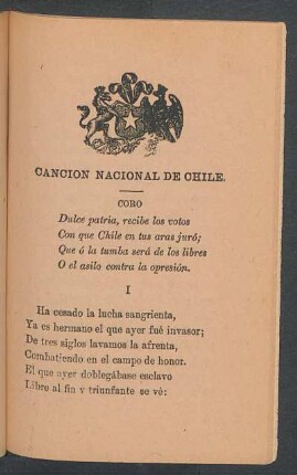 Canción nacional de Chile