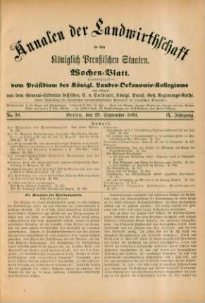 No. 38. Berlin, den 22. September 1869. IX. Jahrgang.