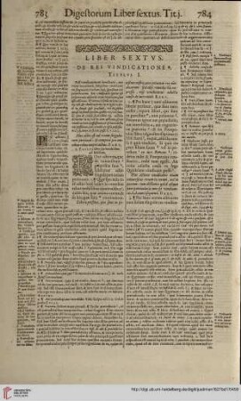 Liber Sextus. De Rei Vindicatione