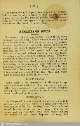 Remarks on Soups