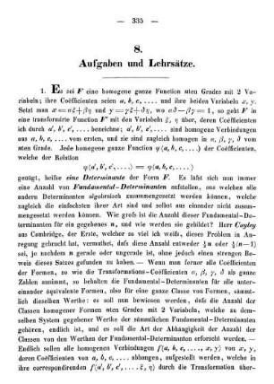 8. Aufgaben und Lehrsätze.