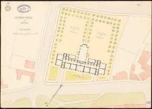 Bezirksschule, Zittau: Lageplan 1:400
