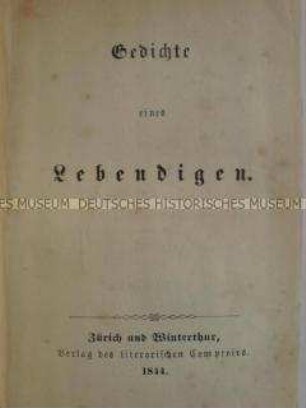Gedichte eines Lebendigen, Bd. 2, Ausgabe 1844