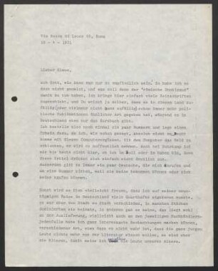Brief an Klaus Wagenbach und Verlag Klaus Wagenbach (Berlin) : 19.04.1971