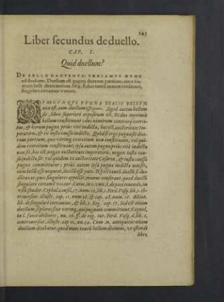 Liber secundus de duello.