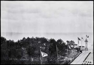 La Baule, Aussicht auf den Strand und den Eingang des Hôtel Royal