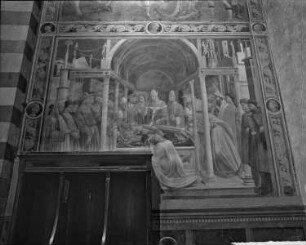 Sinopien zum Freskenzyklus der Assunta-Kapelle — Szenen aus dem Leben des heiligen Stephanus — Bestattung der Heiligen Stephanus und Laurentius