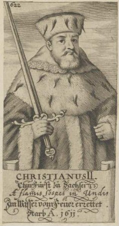 Bildnis des Christianus II., Kurfürst von Sachsen
