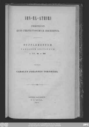 Supplementum variarum lectionum ad vol. XI et XII: Supplementum variarum lectionum ad vol. XI et XII
