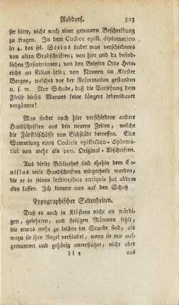 Typographischer Seltenheiten.