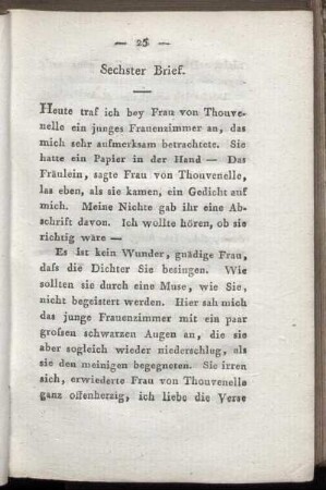 Sechster Brief - Zehnter Brief.
